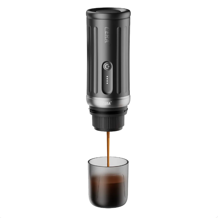 Machine à café expresso portable Cerapresso 13500 mAh – Capsules & café moulu – Gris